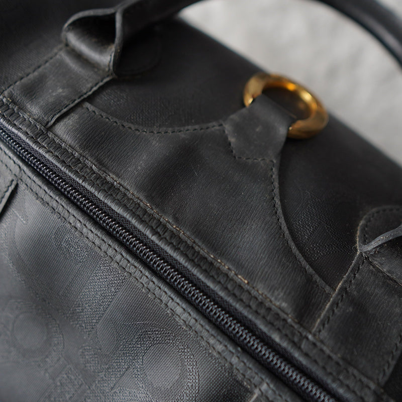1990's Shadow Trotter Leather Boston Bag - NEWSED