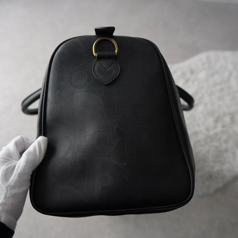 1990's Shadow Trotter Leather Boston Bag - NEWSED