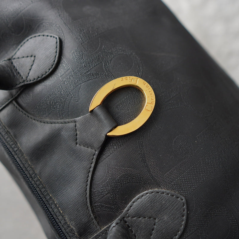 1990's Shadow Trotter Leather Boston Bag - NEWSED