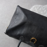1990's Shadow Trotter Leather Boston Bag - NEWSED