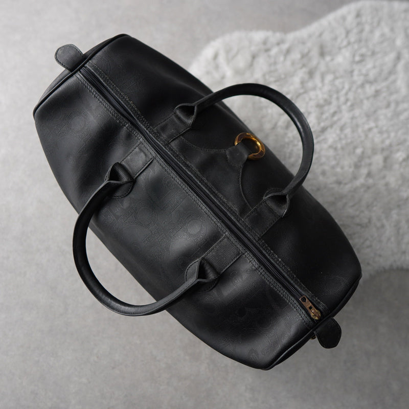1990's Shadow Trotter Leather Boston Bag - NEWSED