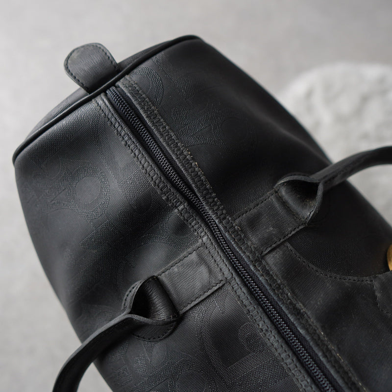 1990's Shadow Trotter Leather Boston Bag - NEWSED