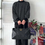 1990's Shadow Trotter Leather Boston Bag - NEWSED