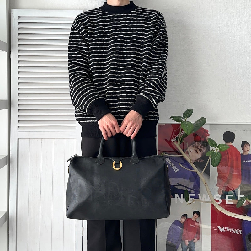 1990's Shadow Trotter Leather Boston Bag - NEWSED