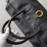 1990's Shadow Trotter Leather Boston Bag - NEWSED