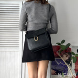 1990's Shadow Trotter Leather Shoulder Bag - NEWSED