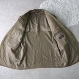 1990's Single Breasted Check Tailored Jacket - NEWSED