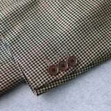 1990's Single Breasted Check Tailored Jacket - NEWSED
