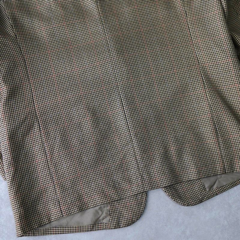 1990's Single Breasted Check Tailored Jacket - NEWSED