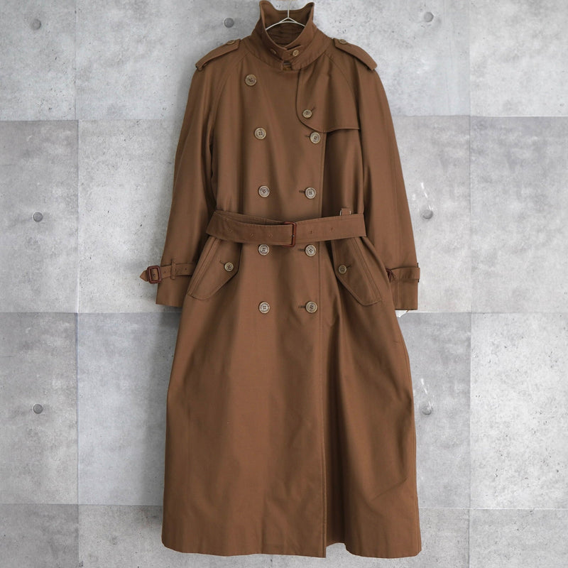 1990's Stand Collar Trench Coat - NEWSED
