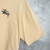 Vintage 1990s Stüssy World Tour T-shirt, Made in USA, Ivory