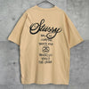Vintage 1990s Stüssy World Tour T-shirt, Made in USA, Ivory