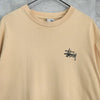 Vintage 1990s Stüssy World Tour T-shirt, Made in USA, Ivory