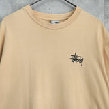 ステューシー 1990's ヴィンテージ USA製 ワールドツアー Tシャツ アイボリー - NEWSED