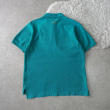 1990's Yellow Gold Logo Embroidery Polo Shirt - NEWSED