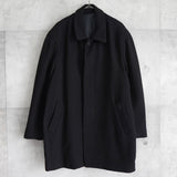 イヴ サンローラン 1990's ヴィンテージ YSLロゴ ミドルコート ウールコート ブラック - NEWSED