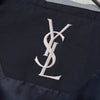 Yves Saint Laurent 1990 年代复古 YSL 徽标刺绣尼龙夹克 黑色