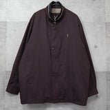 イヴ サンローラン 1990's ヴィンテージ カサンドラロゴ YSLロゴ ライナー ブルゾン ブラウン - NEWSED