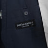 Yves Saint Laurent 1990 年代复古 Cassandra 徽标 YSL 徽标刺绣尼龙夹克 黑色