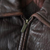 Yves Saint Laurent 1990 年代复古 Cassandra 徽标 YSL 徽标皮夹克带内衬背心棕色
