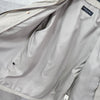 Yves Saint Laurent 1990's Vintage YSL logo embroidered blouson mid-length coat in beige