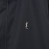 Yves Saint Laurent 1990 年代复古 Cassandra 徽标 YSL 徽标刺绣尼龙夹克 黑色