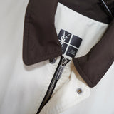 イヴ サンローラン 1990's ヴィンテージ YSLロゴ ミドルコート カバーオール ブルゾン アイボリー/ブラウン - NEWSED