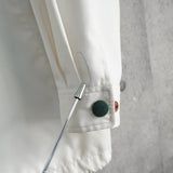 イヴ サンローラン 1990's ヴィンテージ YSLロゴ ブルゾン カバーオール コート ホワイト/ダークネイビー - NEWSED