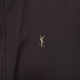 イヴ サンローラン 1990's ヴィンテージ カサンドラロゴ YSLロゴ ライナー ブルゾン ブラウン - NEWSED