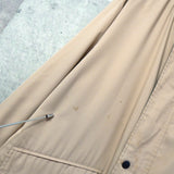 イヴ サンローラン 1990's ヴィンテージ YSLロゴ 刺繍 リバーシブル ミドル丈 ブルゾン ナイロンジャケット ネイビー / ベージュ - NEWSED