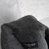 イヴ サンローラン 1990's ヴィンテージ YSLロゴ ダブルブレスト ウールコート コクーンコート オーバーコート グレー - NEWSED