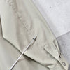 Yves Saint Laurent 1990's Vintage YSL logo embroidered blouson mid-length coat in beige