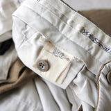 1990's イヴ・サンローラン カサンドラロゴ YSLロゴ ウール スラック トラウザーズ カーキ ブラウン 2XL相当 - NEWSED