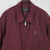 Yves Saint Laurent 1990's Vintage Cassandra Logo YSL Logo Embroidered Blouson Wine Red