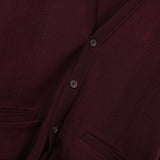 イヴ サンローラン 1990’s ヴィンテージ カサンドラロゴ YSLロゴ カーディガン ボルドー - NEWSED