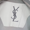 Yves Saint Laurent 1990 年代复古 YSL 徽标刺绣尼龙夹克 灰色