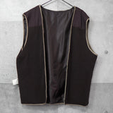 イヴ サンローラン 1990's ヴィンテージ カサンドラロゴ YSLロゴ ライナー ブルゾン ブラウン - NEWSED