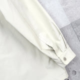 イヴ サンローラン 1990's ヴィンテージ カサンドラロゴ YSLロゴ 刺繍 ブルゾン アイボリー - NEWSED