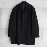 イヴ サンローラン 1990's ヴィンテージ YSLロゴ ミドルコート ウールコート ブラック - NEWSED