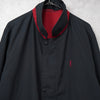 イヴサンローラン 1990's ヴィンテージ リバーシブル YSLロゴ ナイロンジャケット ブルゾン レッド / ブラック