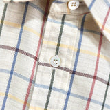 イヴサンローラン 1990s ヴィンテージ YSLロゴ 長袖シャツ チェック柄 イエロー - NEWSED