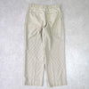 イヴ サンローラン 1990's ヴィンテージ スラックス YSLロゴ 刺繍 チェック柄 ベージュ
