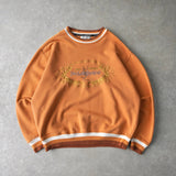 イヴ サンローラン 1990's ヴィンテージ YSLロゴ エンブレム スウェット オレンジ - NEWSED