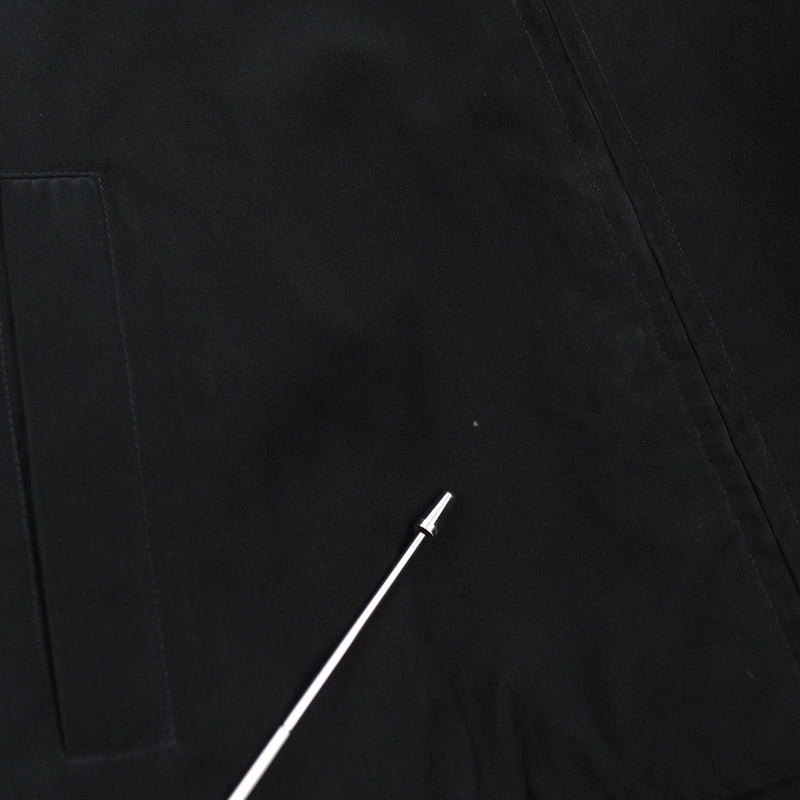 イヴ サンローラン 1990's ヴィンテージ リバーシブル YSLロゴ スエード調 ブルゾン ブラック チェック柄 - NEWSED