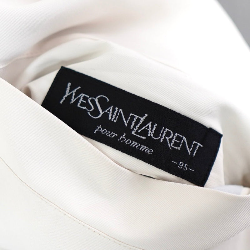 イヴ サンローラン1990's ヴィンテージ YSLロゴ 刺繍 リバーシブル ナイロンジャケット ブルゾン レッド / ホワイト - NEWSED