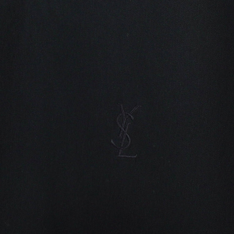 イヴ サンローラン 1990's ヴィンテージ リバーシブル YSLロゴ スエード調 ブルゾン ブラック チェック柄 - NEWSED