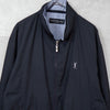 Yves Saint Laurent 1990's Vintage YSL Logo Embroidered Nylon Jacket Blouson Black