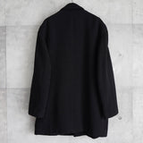 イヴ サンローラン 1990's ヴィンテージ YSLロゴ ミドルコート ウールコート ブラック - NEWSED