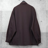 イヴ サンローラン 1990's ヴィンテージ カサンドラロゴ YSLロゴ ライナー ブルゾン ブラウン - NEWSED