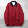 イヴ サンローラン1990's ヴィンテージ  YSLロゴ 刺繍 リバーシブル ナイロンジャケット ブルゾン レッド / ホワイト
